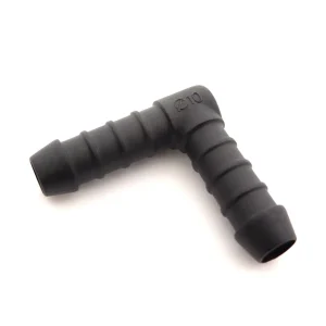 10mm Car Heater & Breather Hose Connector, 90° Nylon PA66